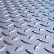 Лист нержавеющий рифленый г/к чечевица 03Х17Н14М3 4 мм ГОСТ 8568-77